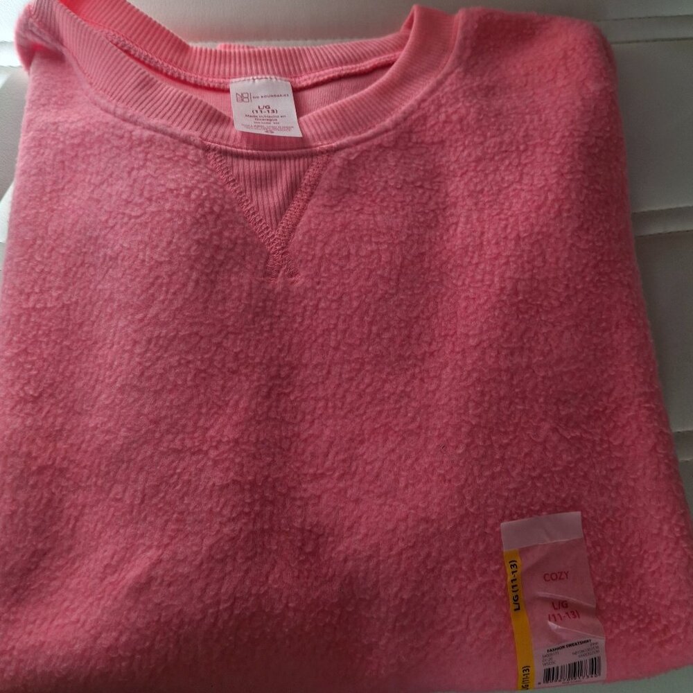 No Boundaries NWT Cozy Bubblegum Pink Sweatshirt Sweater